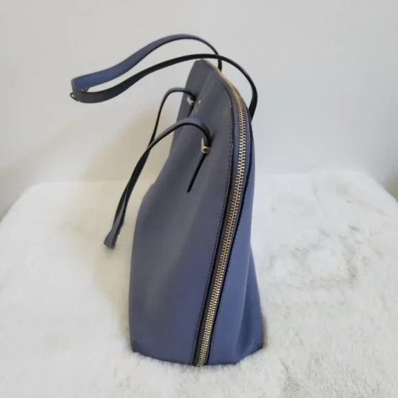 Kate Spade NY Women's Periwinkle Inner Pockets Bottom Studded Tote Bag Purse - Picture 8 of 16